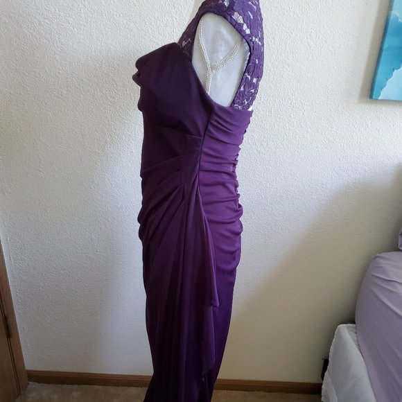 Purple Homecoming / Bridesmaid / Prom Dress - Picture 4 of 13
